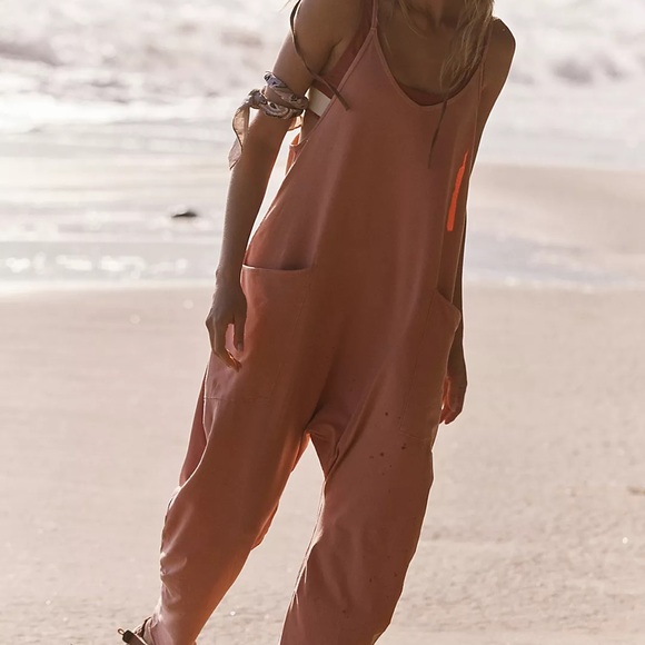 NWT Free People Hot Shot Onesie color Petal size large - Picture 1 of 12
